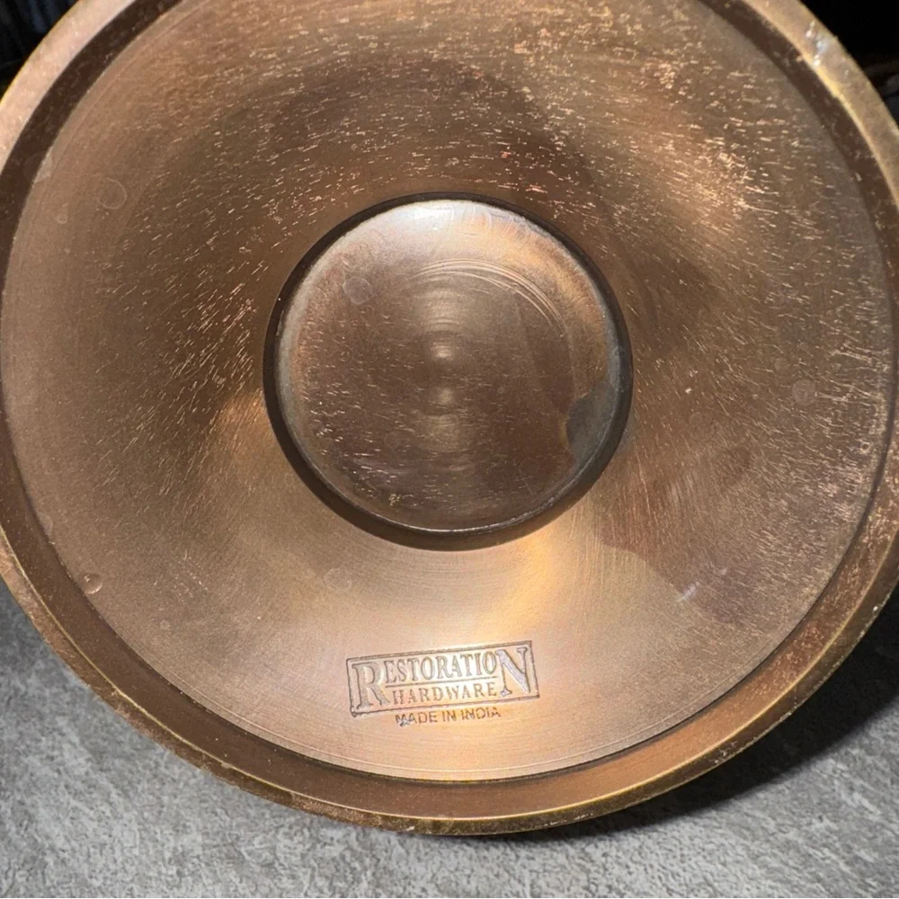 Restoration Hardware Bronze Vase Duo